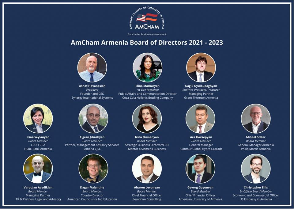 We are on AmCham Armenia Board of Directors
